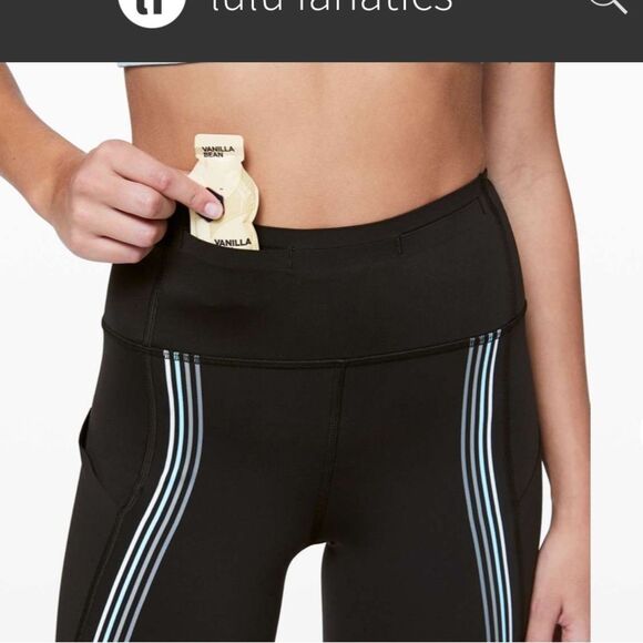 LULULEMON Speed Light Tight Legging Black 25" Size 4 - Picture 12 of 15